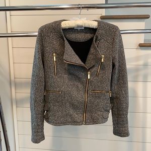 Calvin Klein asymmetrical zip jacket.